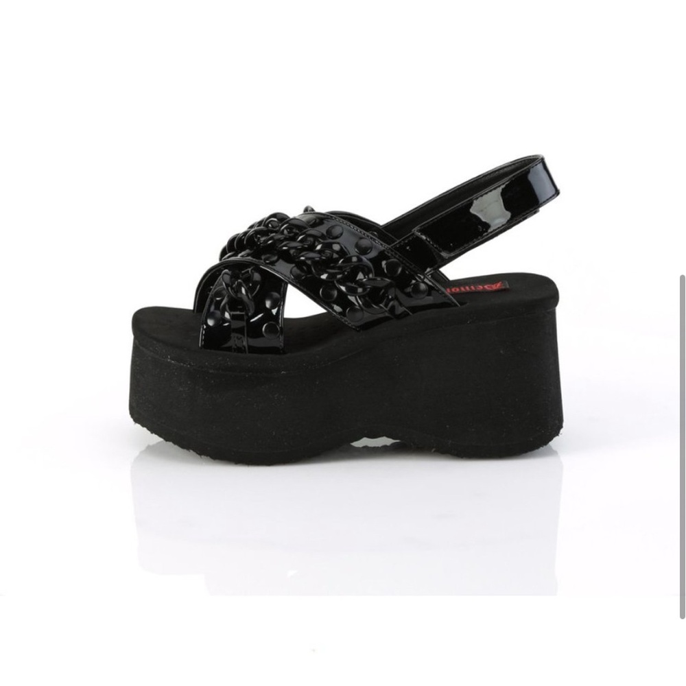 DEMONIA FUNN-12 PLATFORM SLIDES SIZE 8 NIB - Picture 9 of 11